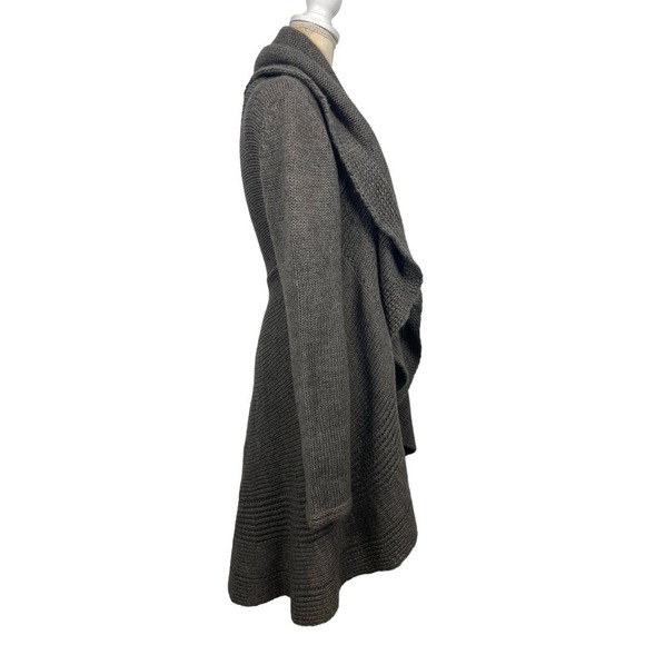 FDJ French Dressing Jeans Gray Alpaca Wool Blend Cardigan Sweater Small Classic - Picture 3 of 10